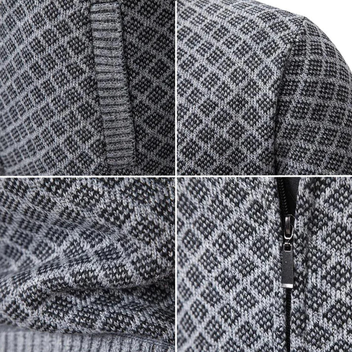 Audemars Zip-Up Knit Cardigan