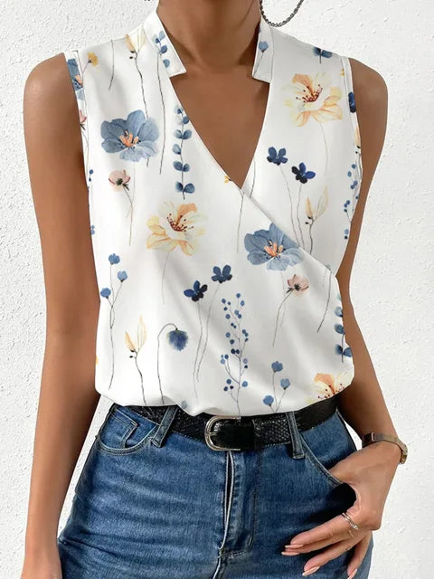 Eleanore Sleeveless Wrap Top