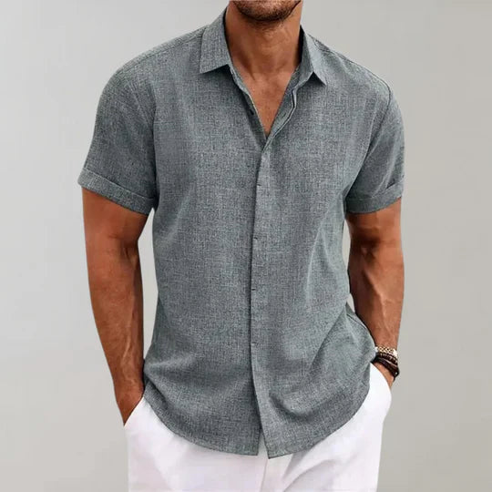 Elvis Men’s Shirt with Textured Weave