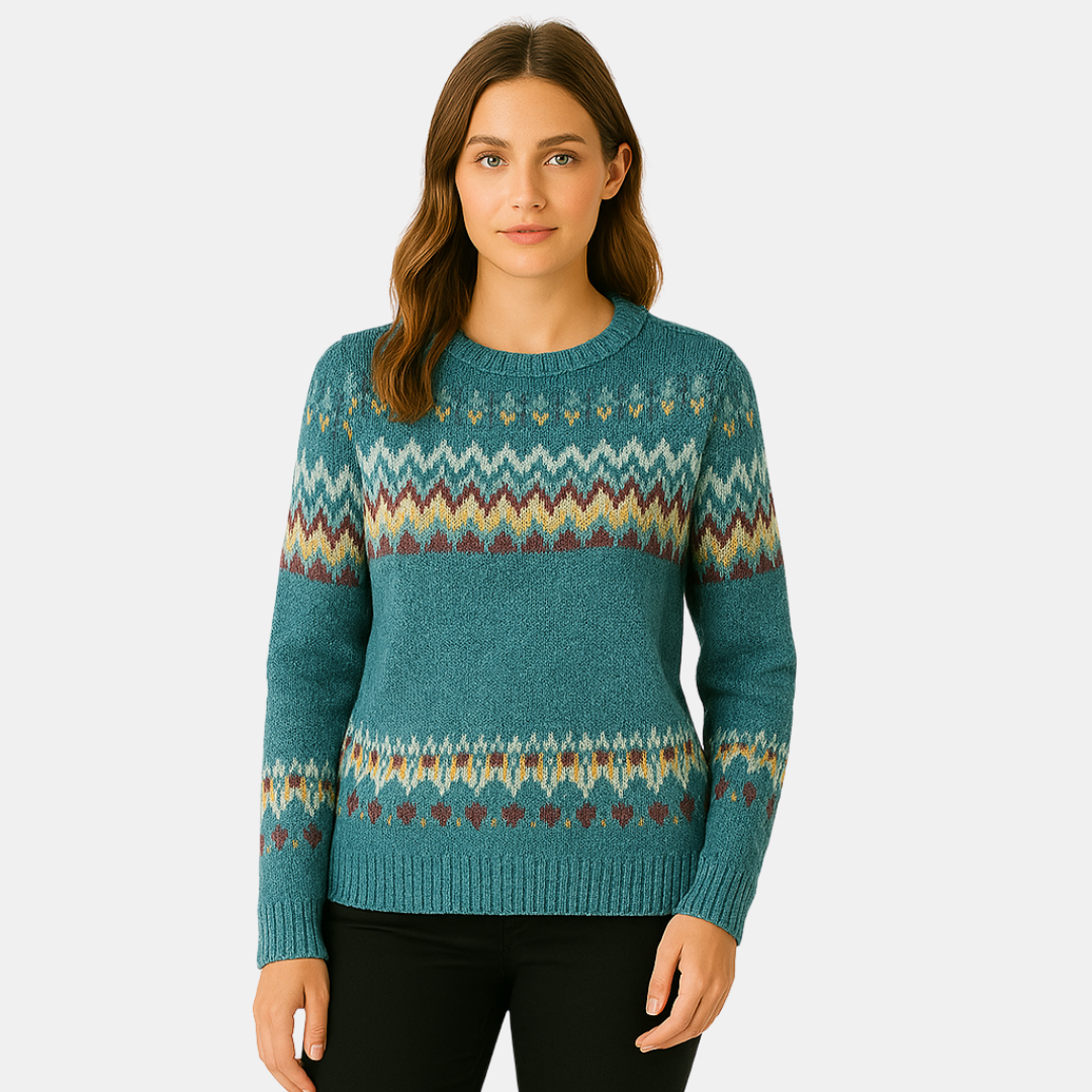 Estella Sweater with Scandinavian Pattern