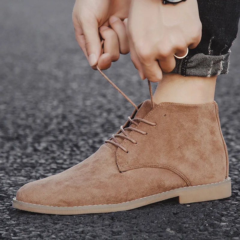Floyd Suede Lace-Up Ankle Boots