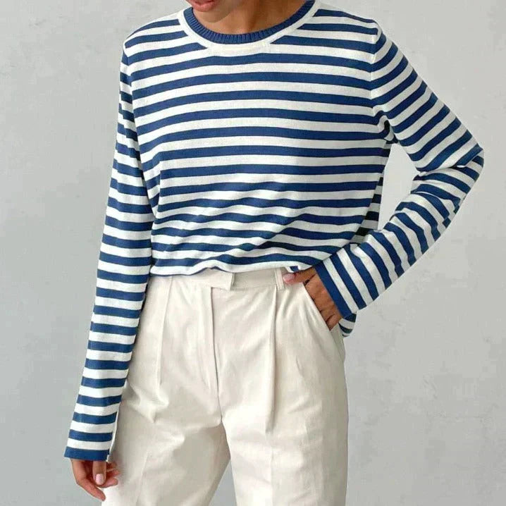 Holly Striped Long-Sleeve Women’s Top