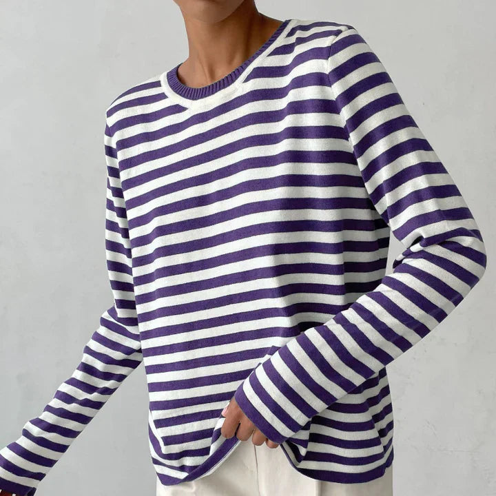 Holly Striped Long-Sleeve Women’s Top