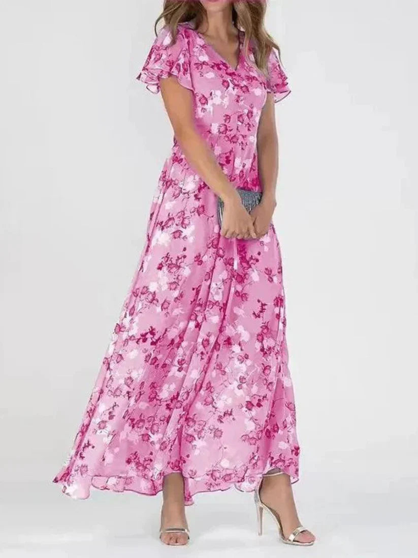 Jazmin Floral Elegance Maxi Dress