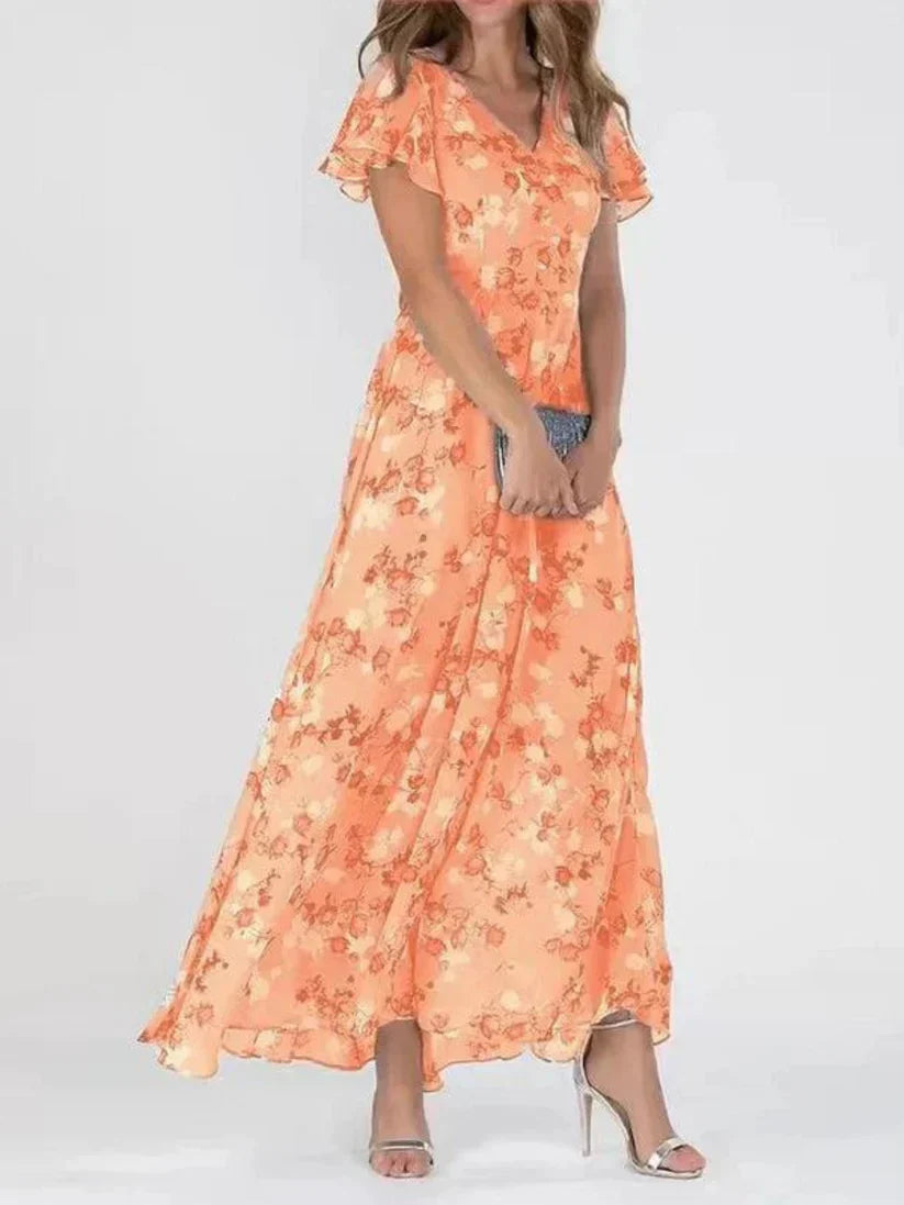 Jazmin Floral Elegance Maxi Dress