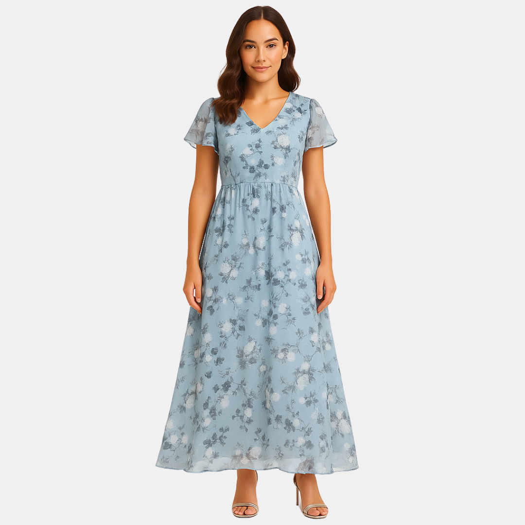 Jazmin Floral Elegance Maxi Dress