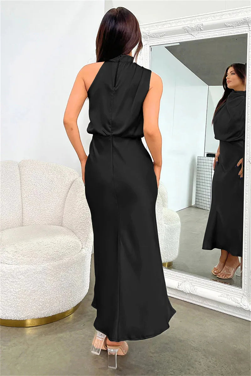 Jessy Elegant Halter Maxi Dress for Women