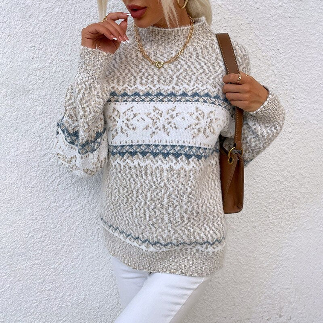 JOLIJN WINTER PRINT SWEATER