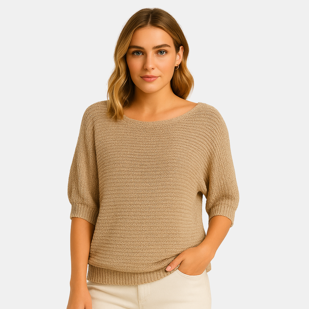 Leanne Knit Top with Half Sleeves