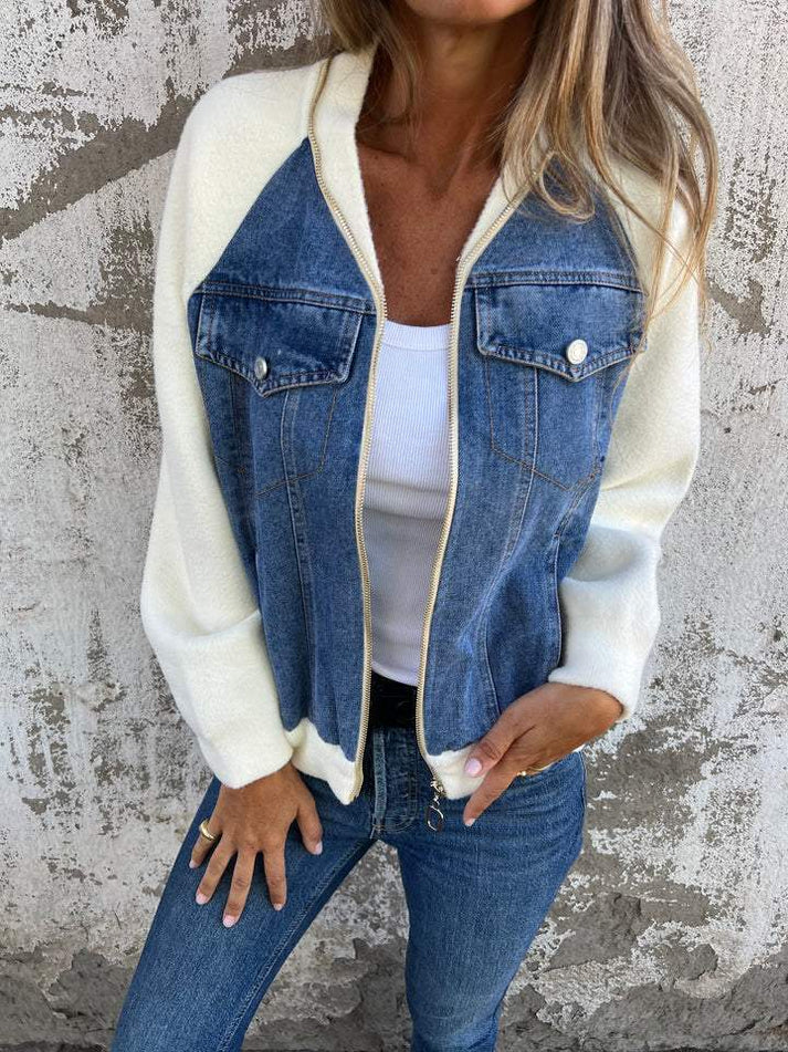 LINDE DENIM JACKET WITH SOFT SLEEVES