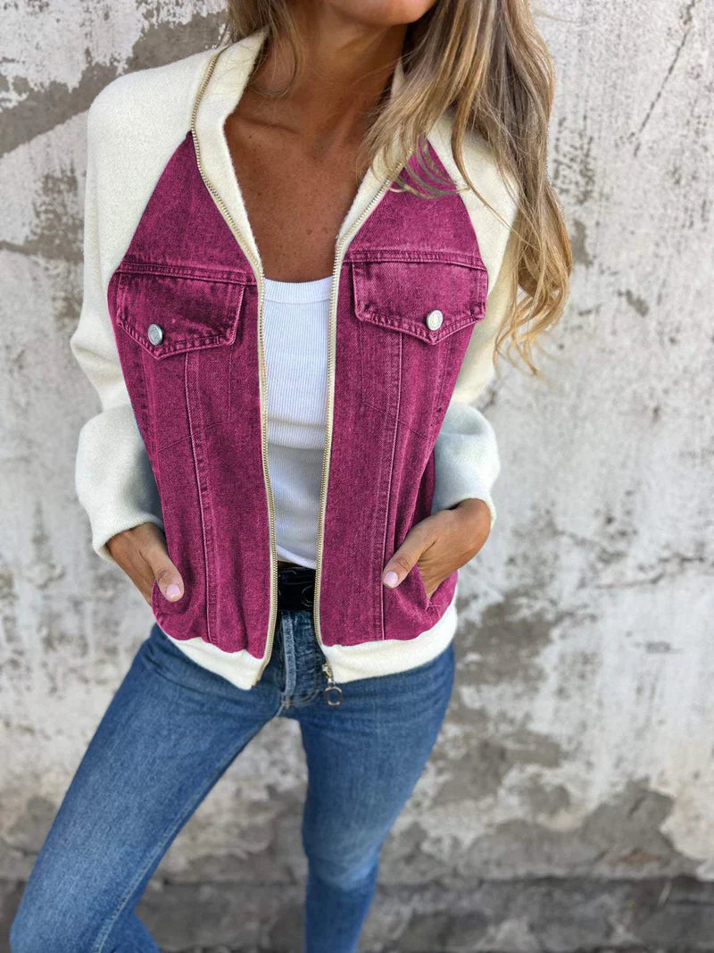 LINDE DENIM JACKET WITH SOFT SLEEVES
