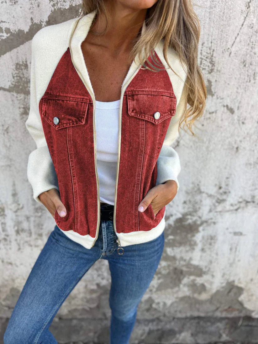 LINDE DENIM JACKET WITH SOFT SLEEVES
