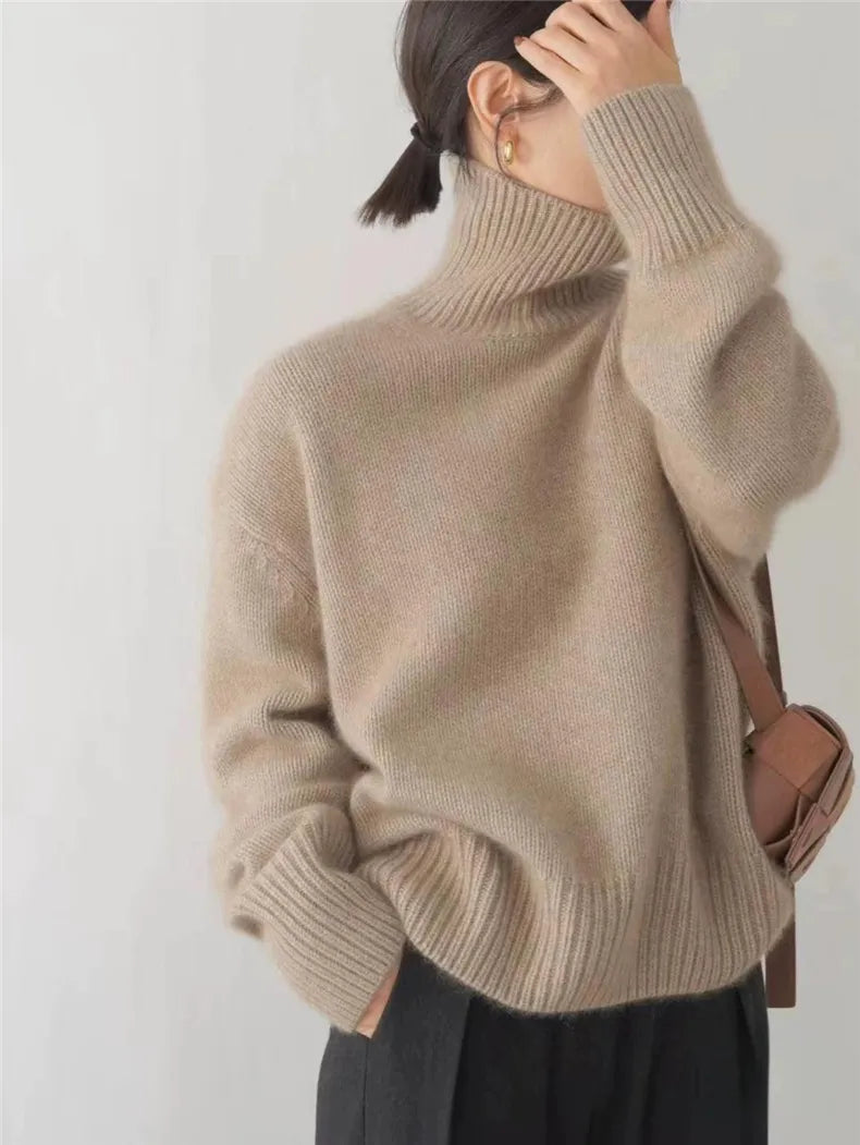 Lynn Women’s Knitted Turtleneck Sweater