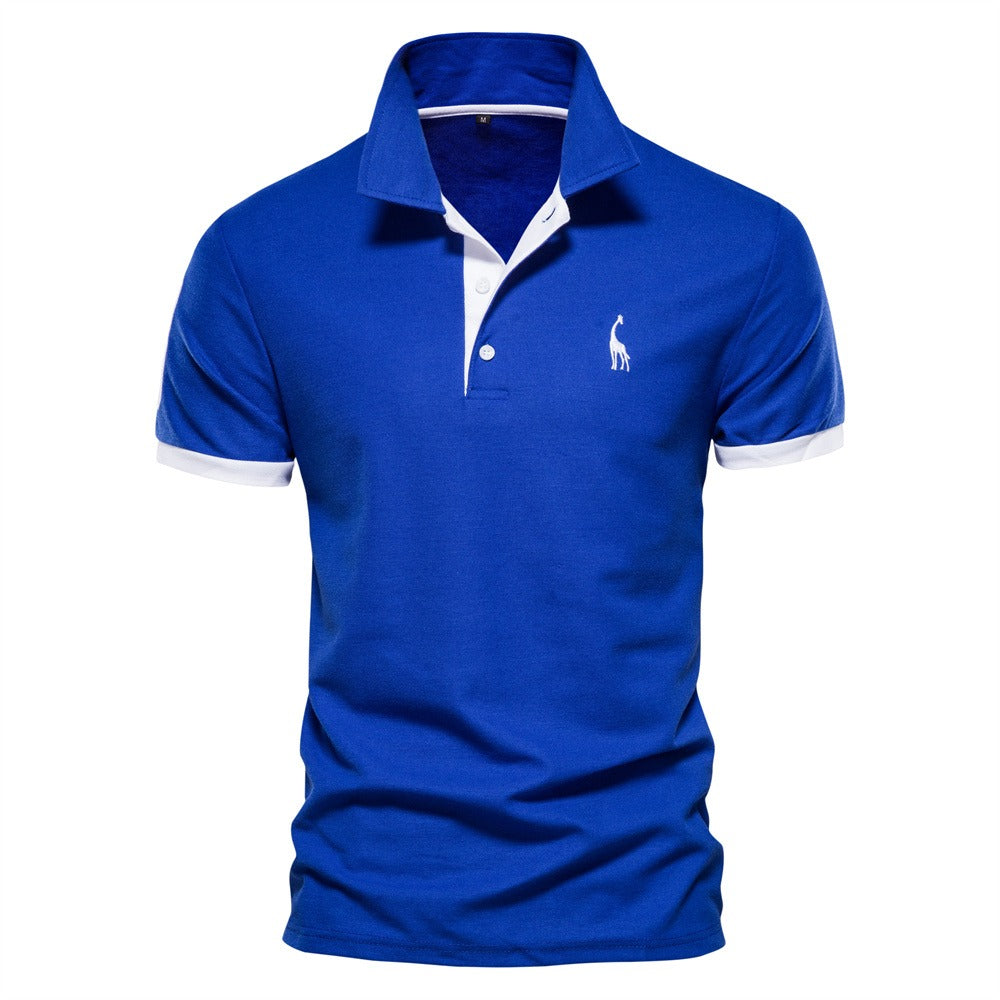 Mats Contrast-Trim Polo Shirt for Men