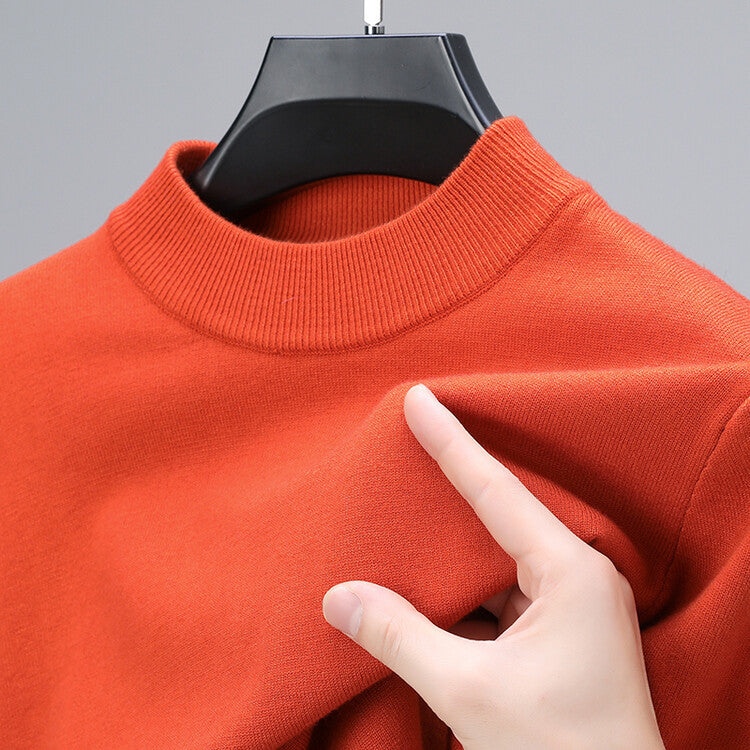 Ralph Stylish Men’s Sweater with Mock Neck