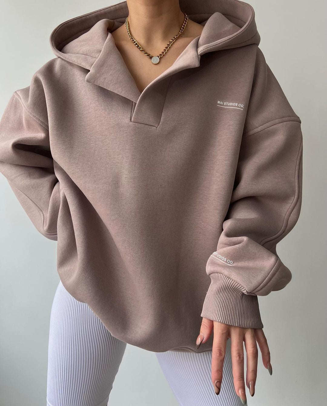 River Women’s Hoodie with Stand Collar