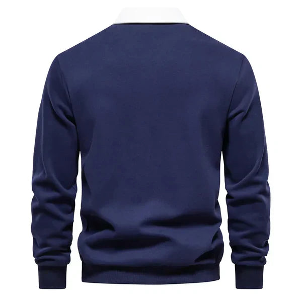 Roberto Long Sleeve Polo Sweatshirt