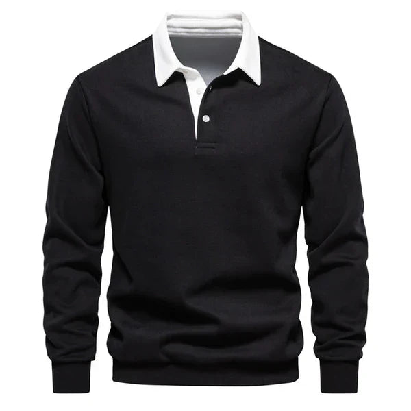 Roberto Long Sleeve Polo Sweatshirt