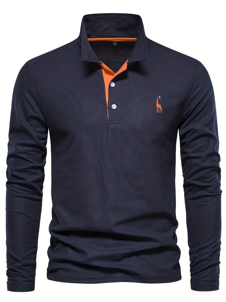 Robin Long-Sleeve Polo Shirt for Men