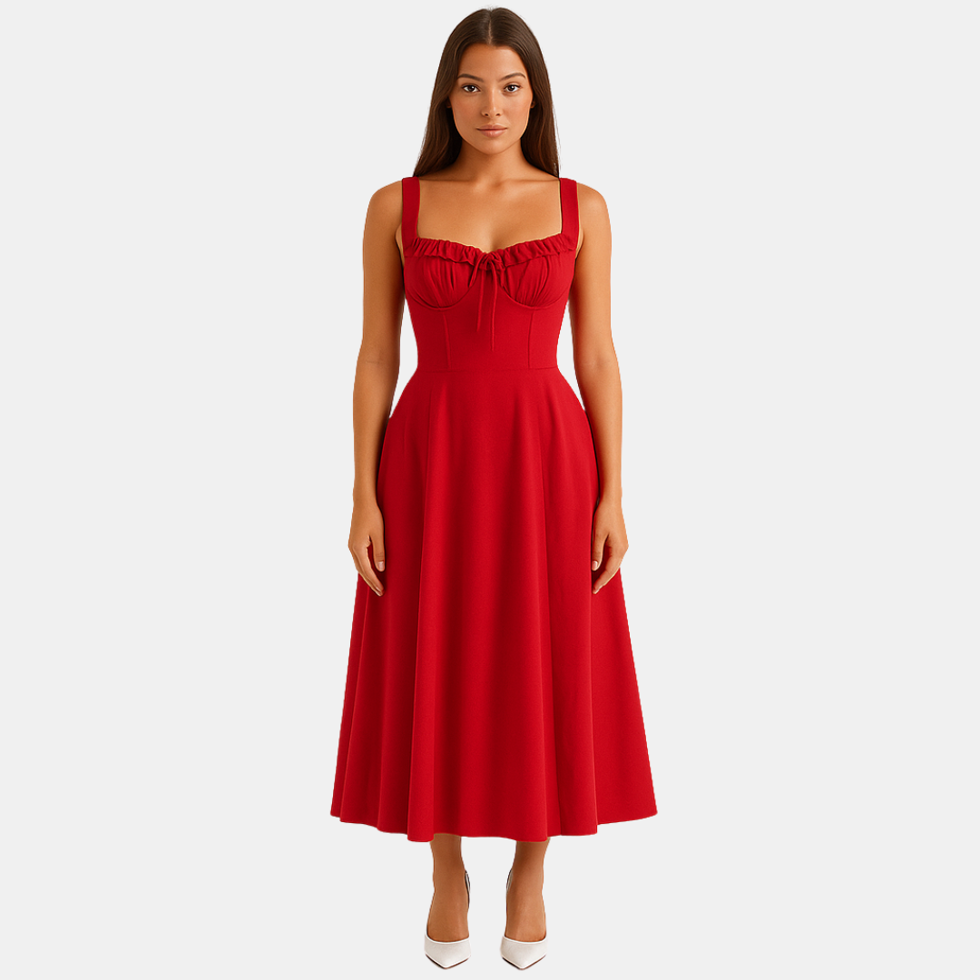 Ruby Corset Midi Dress