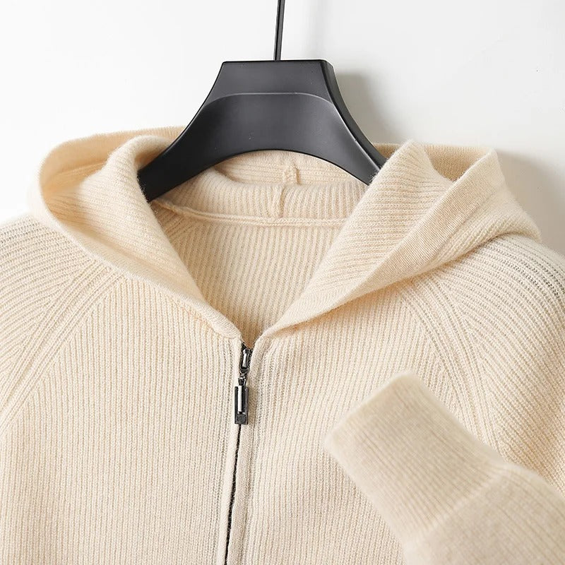 Steve Cashmere Zip Hoodie