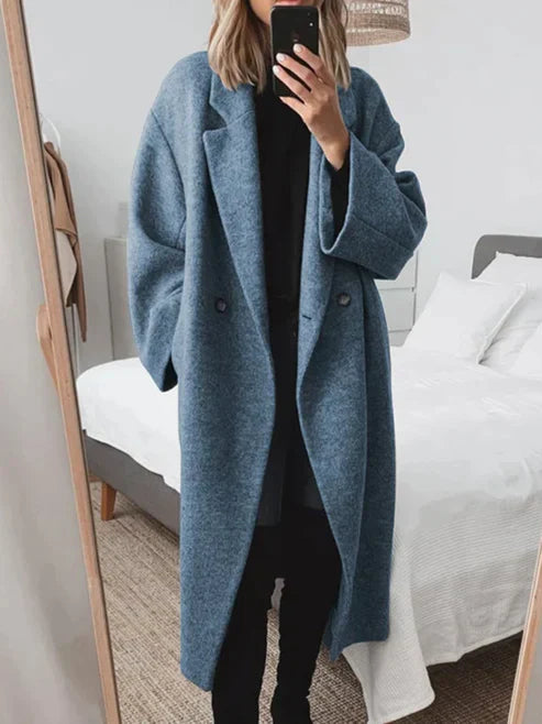 Silver Elegant and versatile long coat