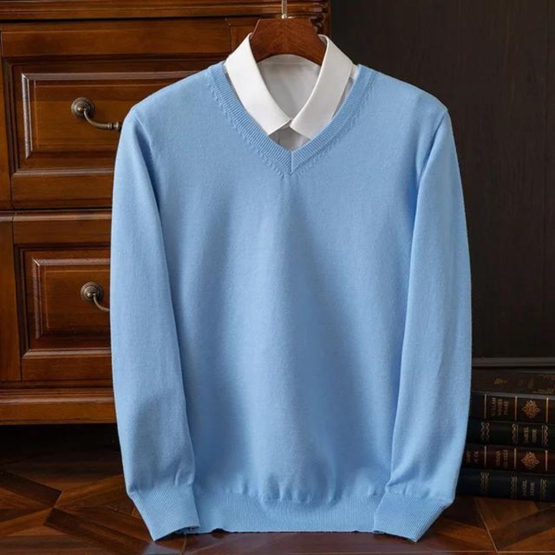 Wesley Premium Men's V-Neck Sweater