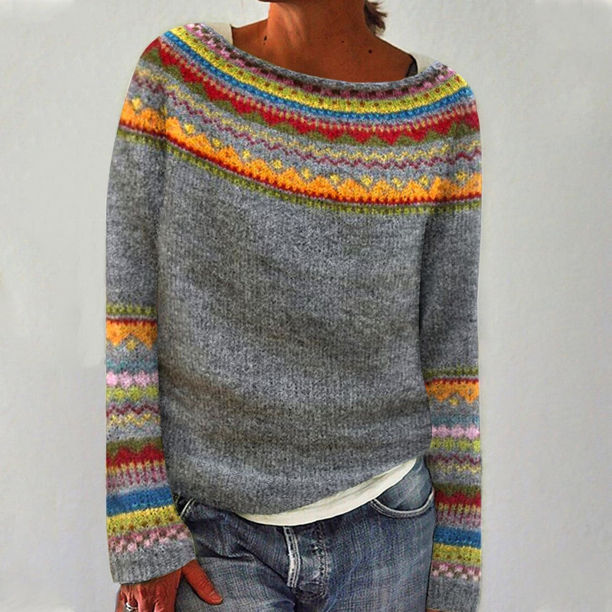 June Vintage knitted jumper for women