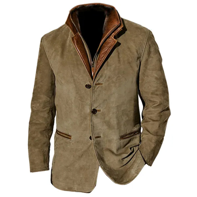 Lex Men's Vintage Buckskin Jacket