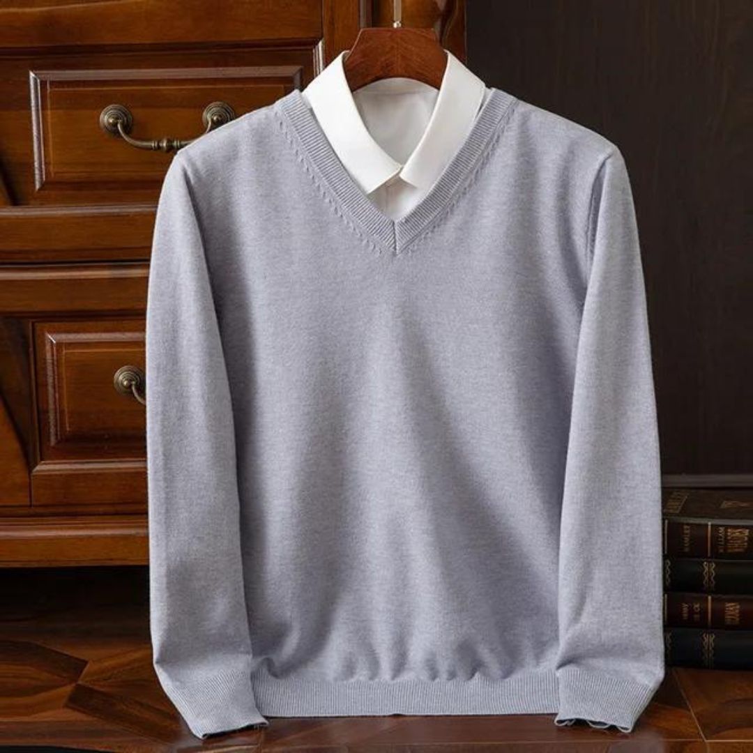 Wesley Premium Men's V-Neck Sweater