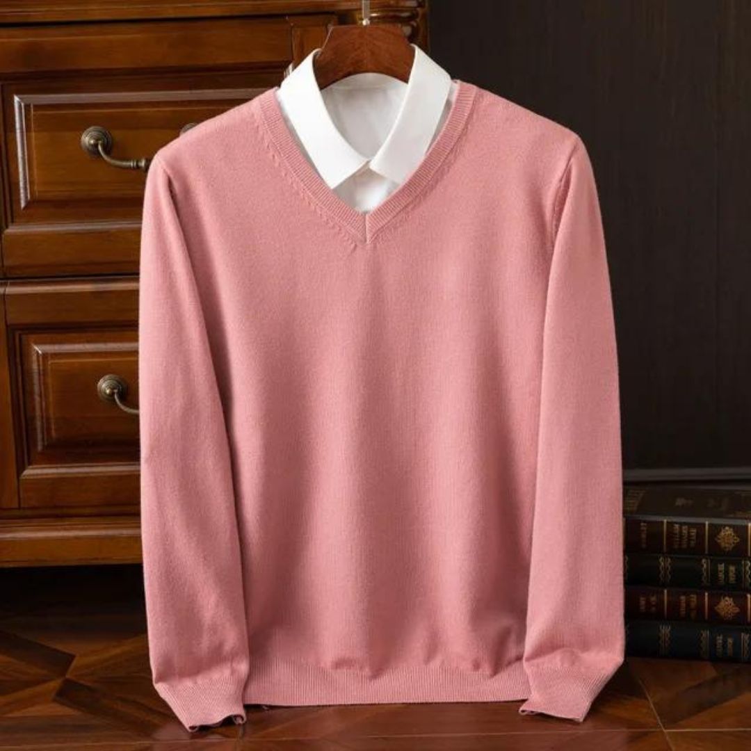 Wesley Premium Men's V-Neck Sweater