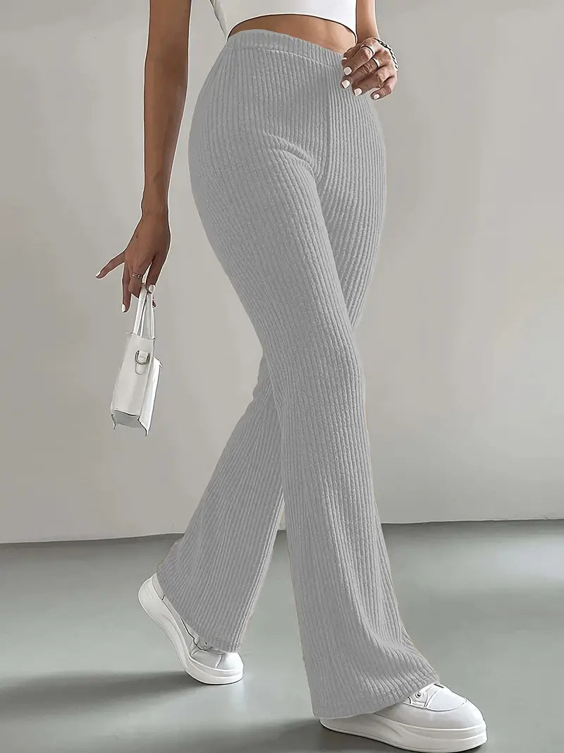 Alina Ribbed Flared Pants