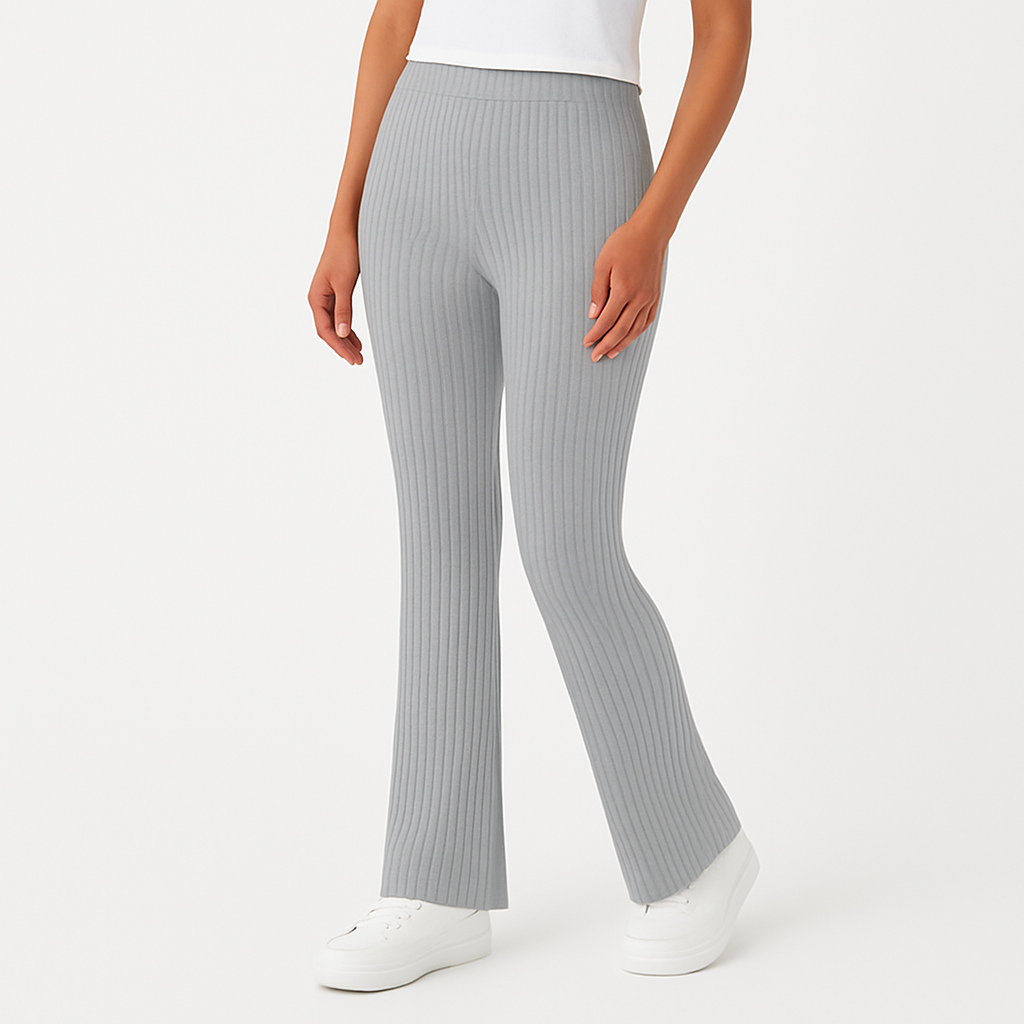 Alina Ribbed Flared Pants