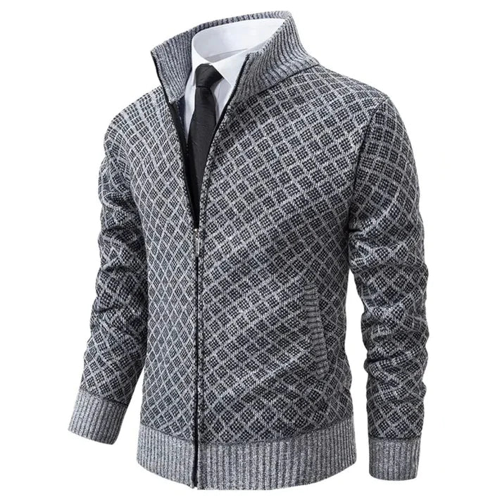 Audemars Zip-Up Knit Cardigan