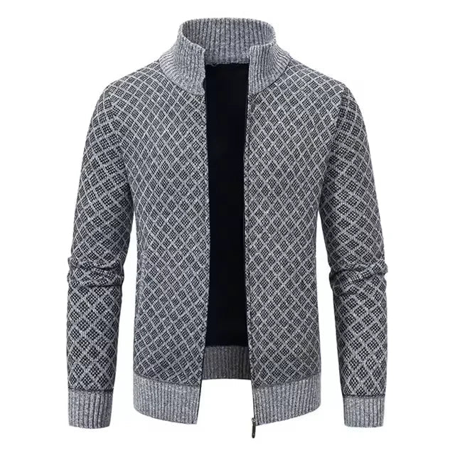 Audemars Zip-Up Knit Cardigan