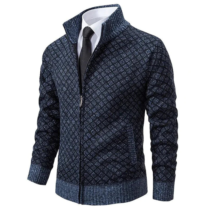 Audemars Zip-Up Knit Cardigan