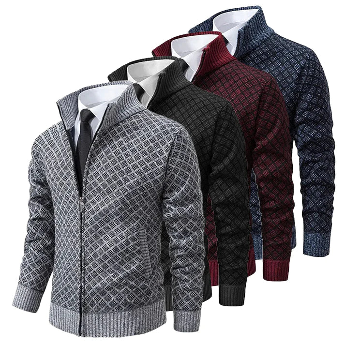 Audemars Zip-Up Knit Cardigan