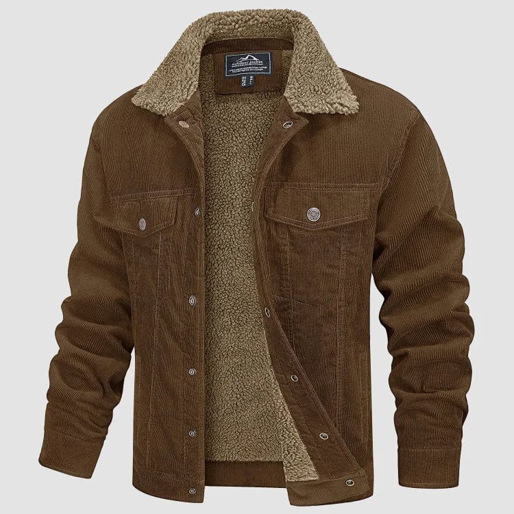 BEN CORDUROY JACKET WITH SHERPA COLLAR