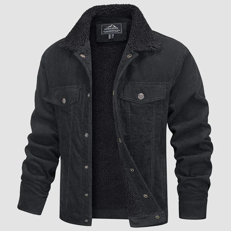 BEN CORDUROY JACKET WITH SHERPA COLLAR