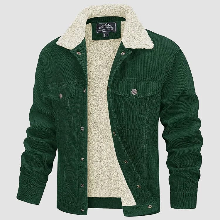 BEN CORDUROY JACKET WITH SHERPA COLLAR