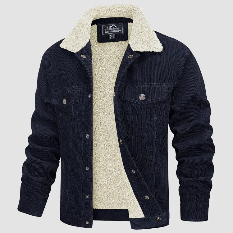 BEN CORDUROY JACKET WITH SHERPA COLLAR
