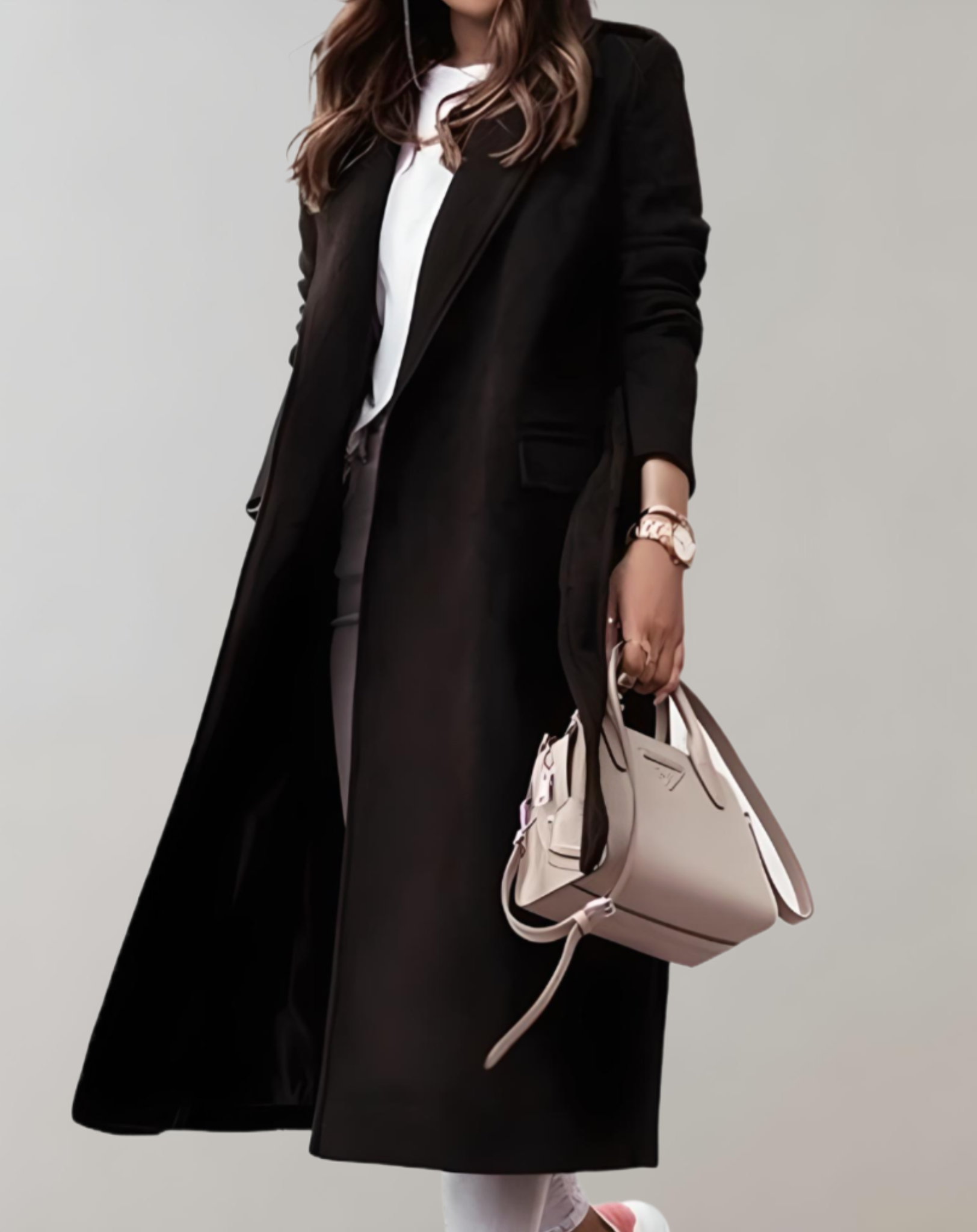 Faye Oversized and long jacket with side pockets