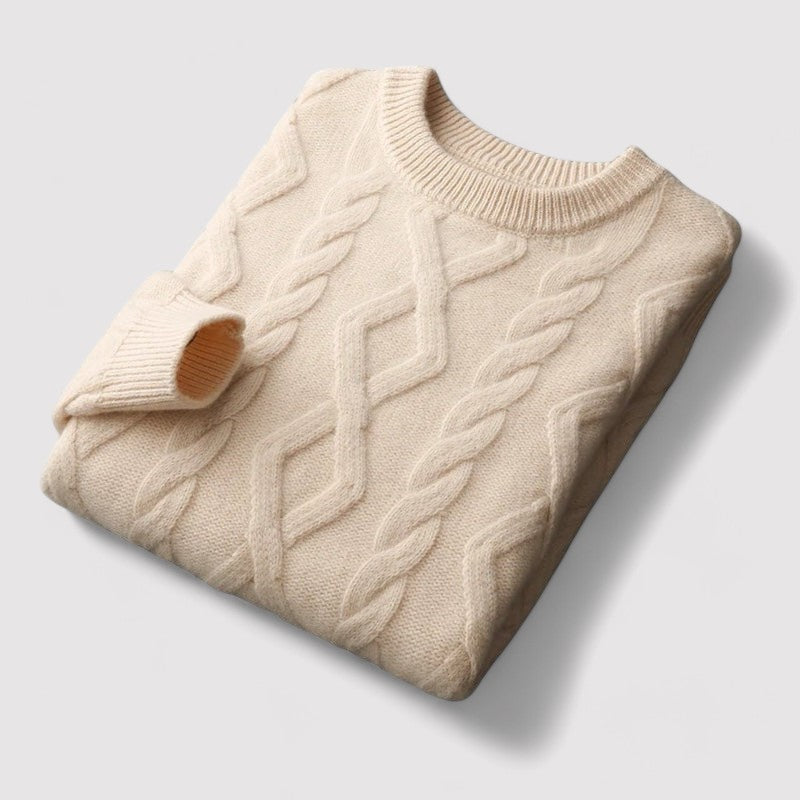 Cris Cable-Knit Sweater for Men