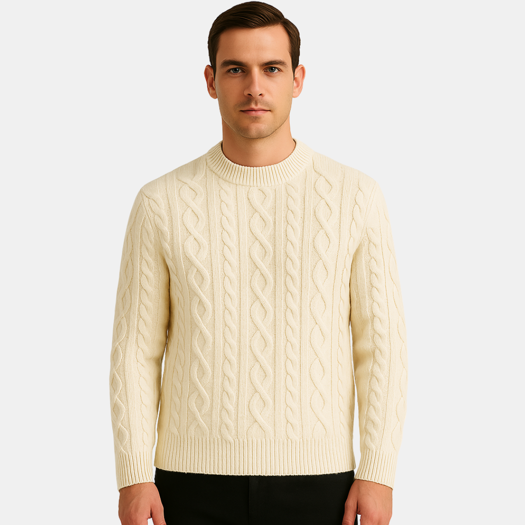Cris Cable-Knit Sweater for Men