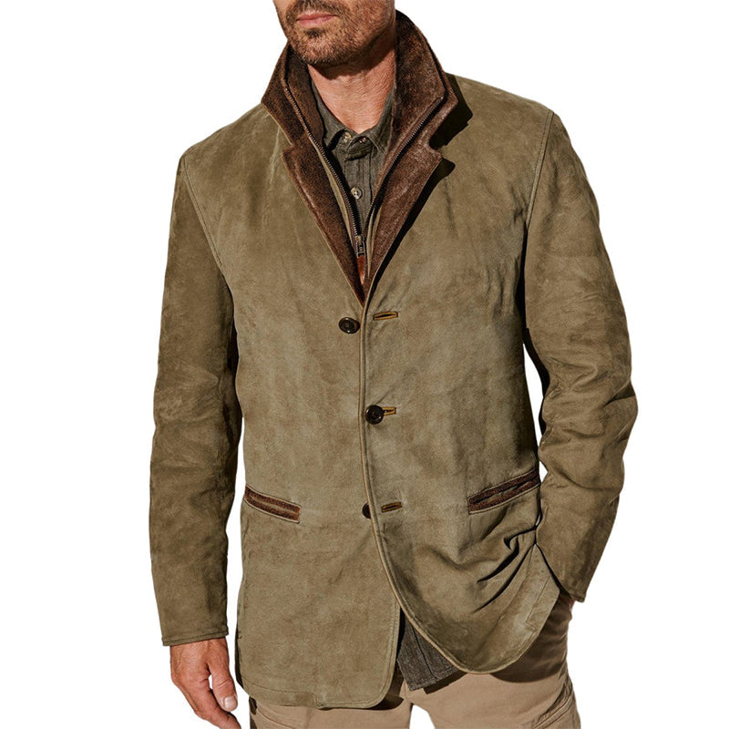 Lex Men's Vintage Buckskin Jacket