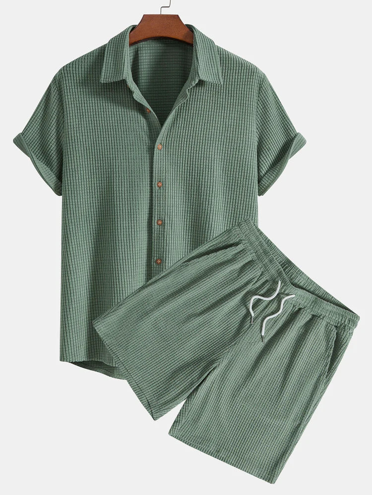 Dain Textured 2-Piece Summer Set for Men