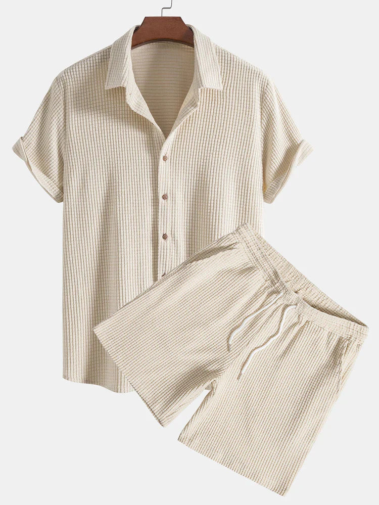 Dain Textured 2-Piece Summer Set for Men