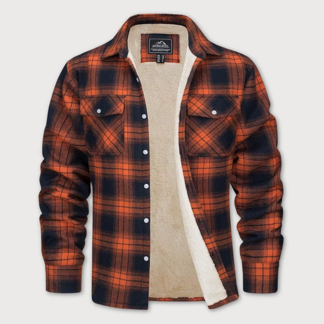 DANNY PLAID JACKET WITH CHEST POCKETS
