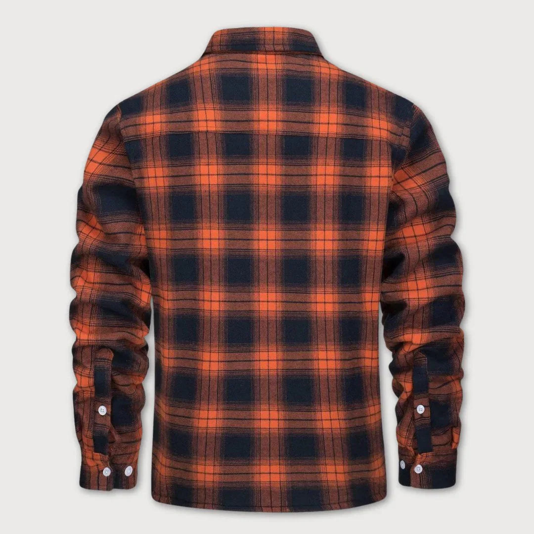 DANNY PLAID JACKET WITH CHEST POCKETS