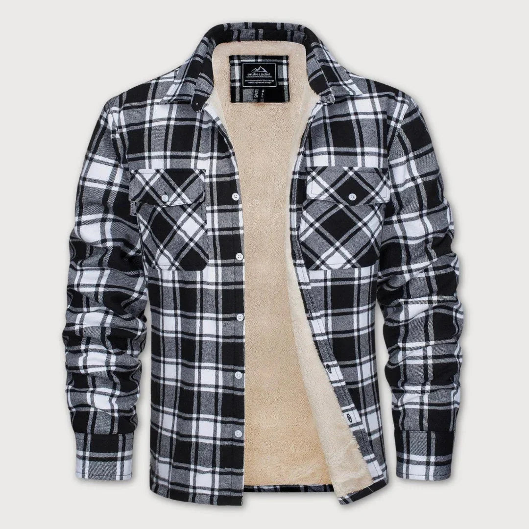DANNY PLAID JACKET WITH CHEST POCKETS